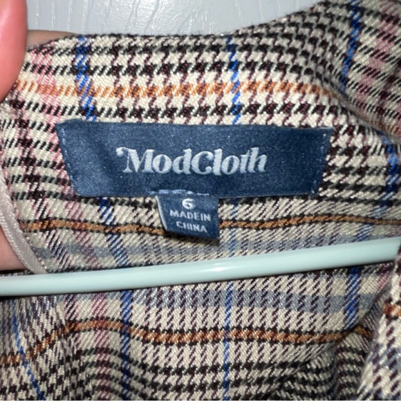 ModCloth sz 6 plaid dress - Picture 7 of 9